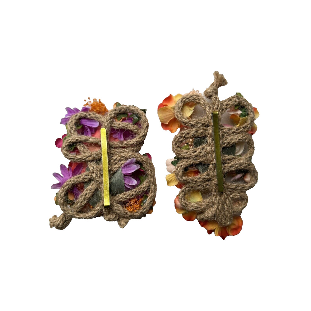 RARE Archival Diane Von Furstenberg DVF 16 Runway Show Hair Wedding Boho Clip OR - Picture 12 of 15